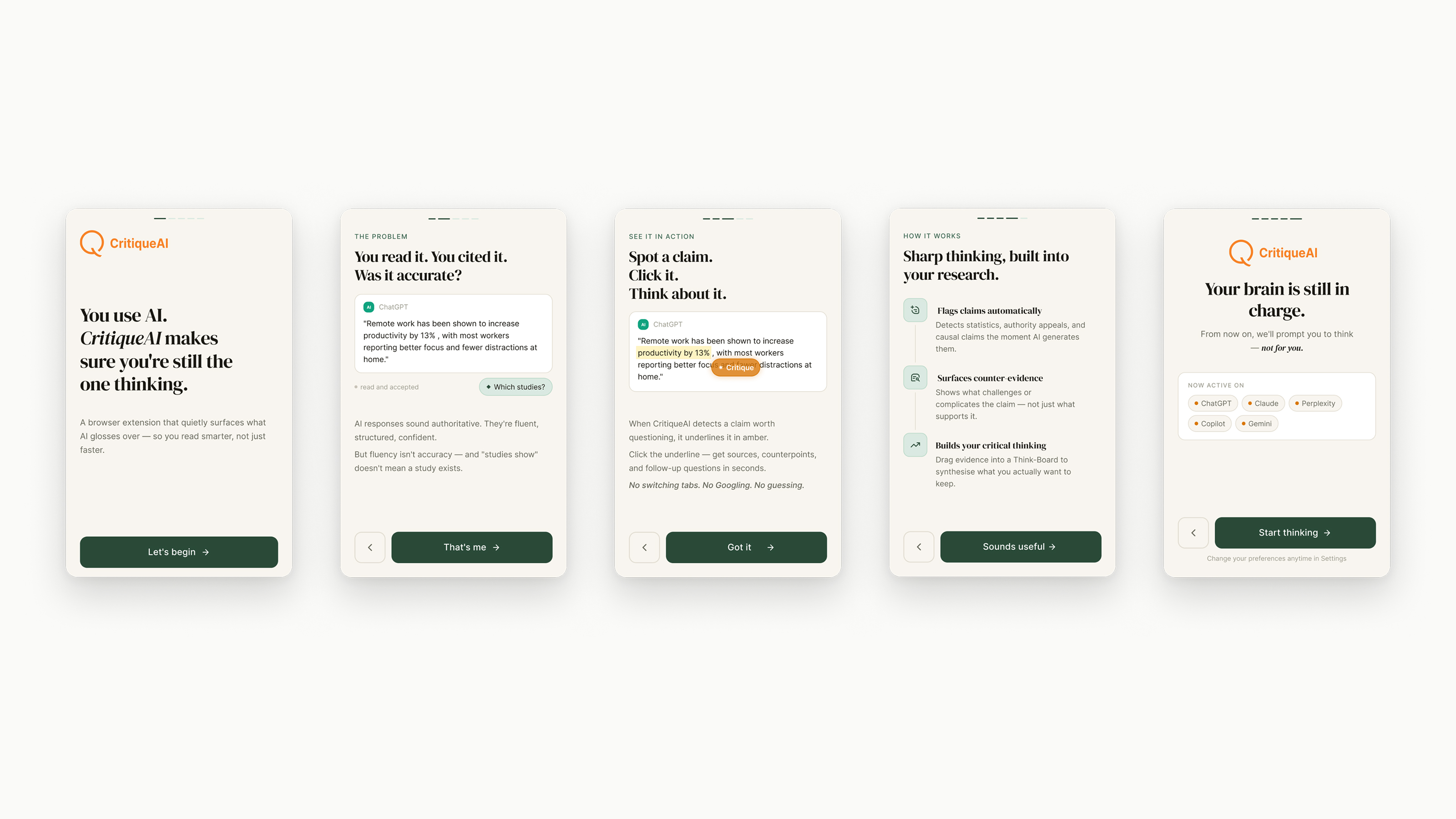 Onboarding flow